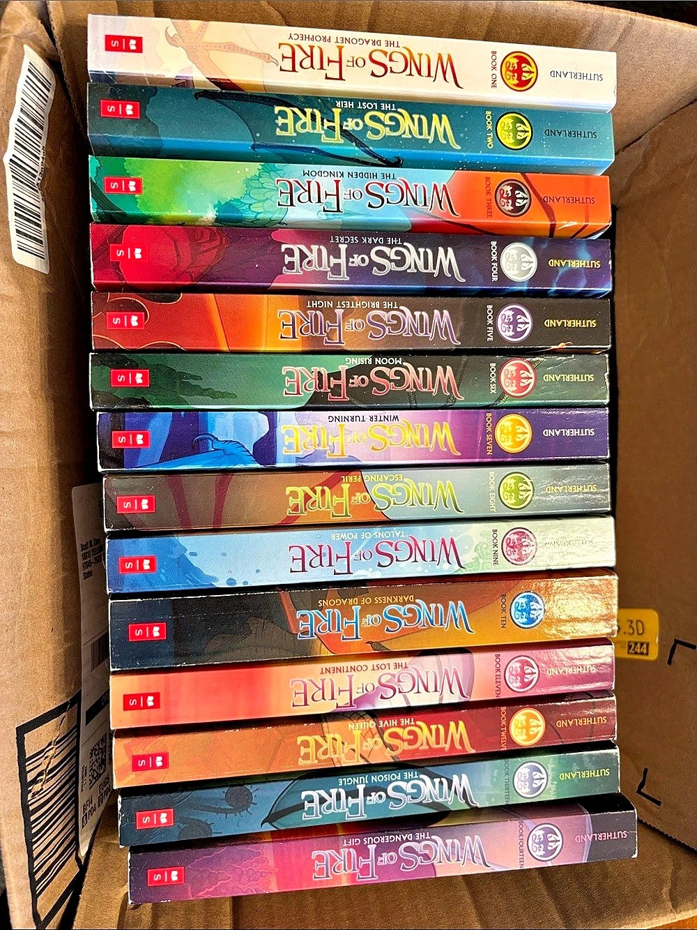 Scholastic Wings of Fire Book Series Lot Books 1-14 Book Series Lot Multicolor